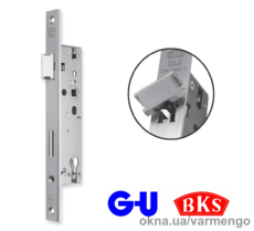 Замок для пластиковых дверей с защелкой BKS.